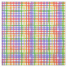 Aquatercolor Rainbow Kariert / Gingham