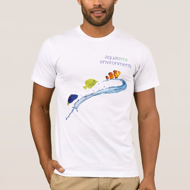 AquaTerra Umwelt-Personal-Shirt Stylized Fische T-Shirt (Vorderseite)