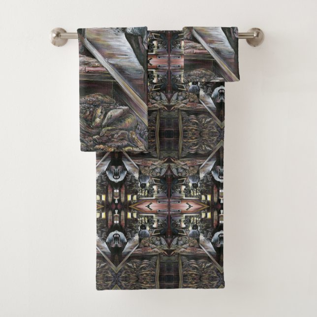 Aquatic, aber geküsst mit der Wüstenwinde Badhandtuch Set (Insitu)