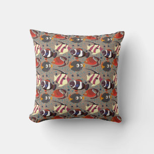Aquatic animals pattern   ocean underwater life 41 kissen
