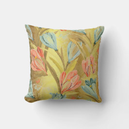 Aquatic Crocus Lila Gold Shiny Orchidea Blume Kissen