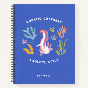 Aquatic Cuteness Axolotl Notizbuch