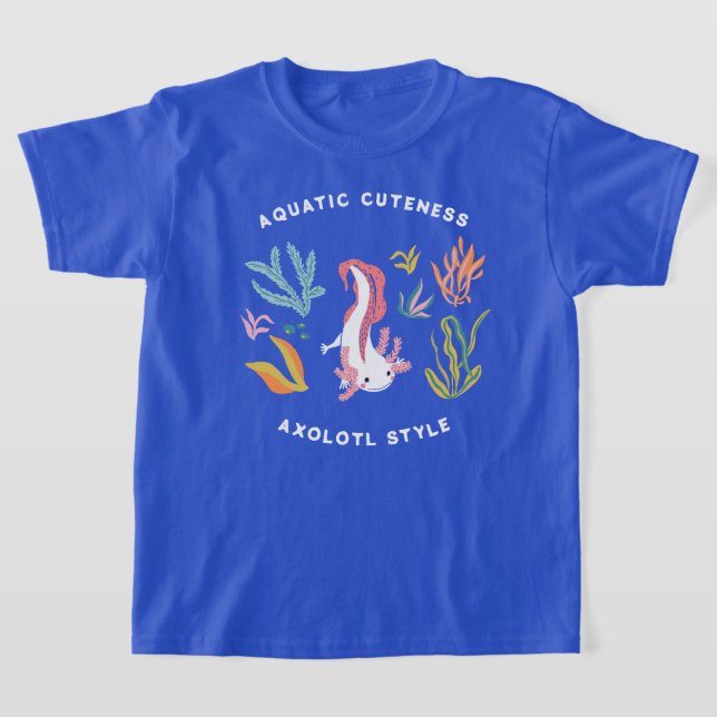 Aquatic Cuteness Axolotl T-Shirt (Ablage )