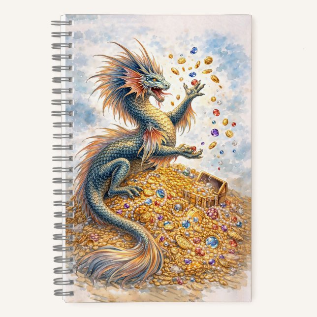 Aquatic Dragon Notizbuch (Vorderseite)