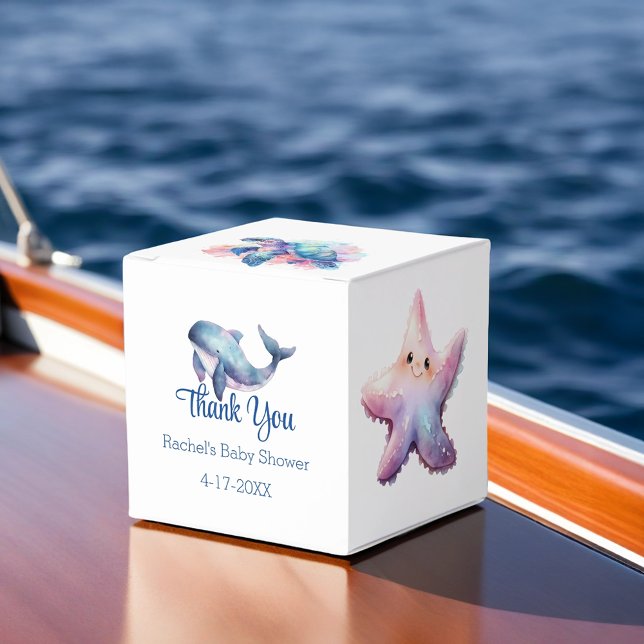 Aquatic Friends Babydusche Vielen Dank Geschenkschachtel (Von Creator hochgeladen)