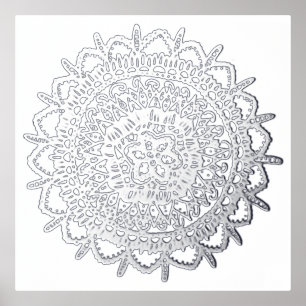 Aquatic Mandala Foliendrucke