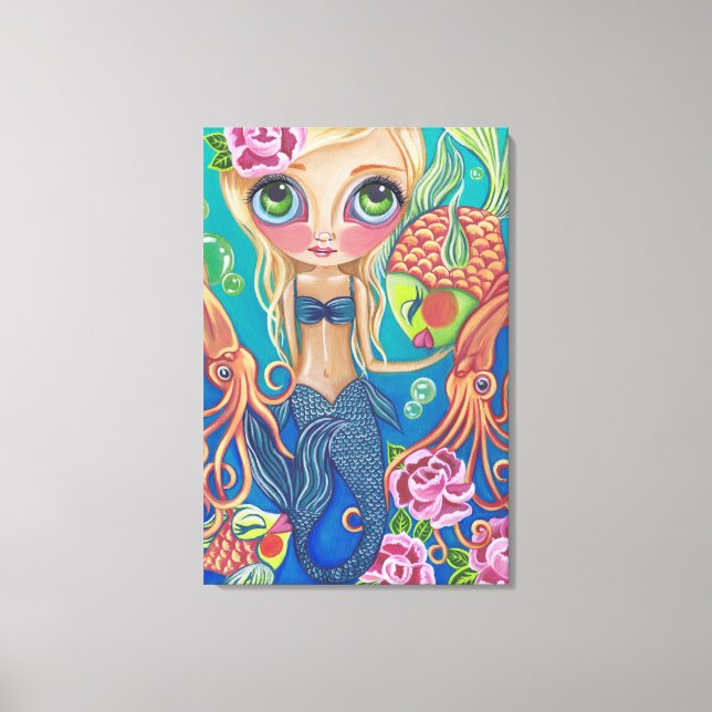 "Aquatic Mermaid" Canvas Print Leinwanddruck (Vorderseite)