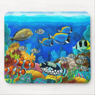 Aquatic mouse pad mousepad