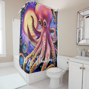 Aquatic Octopus Kraken Tentacles Personalisierter  Duschvorhang