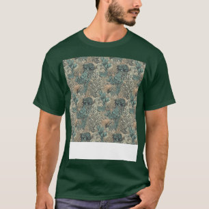Aquatic Seamless Pattern Unterwasser-Meeresleben T-Shirt