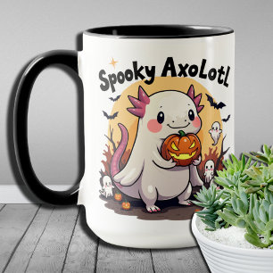 Aquatic Spooks Halloween Axolotl Niedlich Skelett Tasse