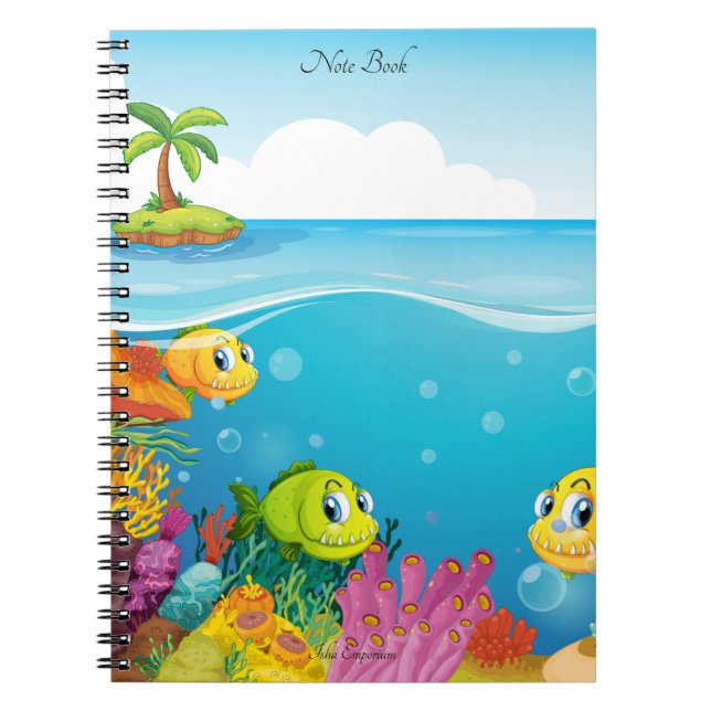 Aquatic-Themed-Notebook Notizblock (Vorderseite)