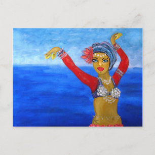 Aquatic Tribe Dancer Postkarte