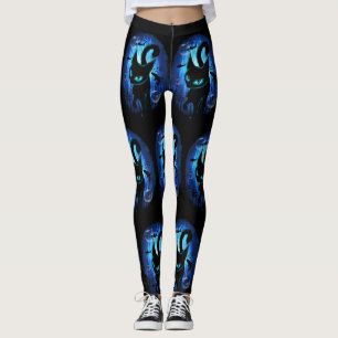 Aquaticat - surreale Katze im Tiefsee Leggings