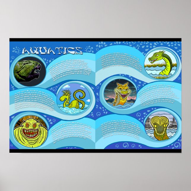 Aquatics Poster Eerie Lake Erie Offiziell Merke (Vorne)