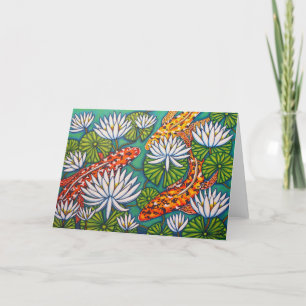 Aquatische Juwelen Grußkarte von Lisa Lorenz Feiertagskarte