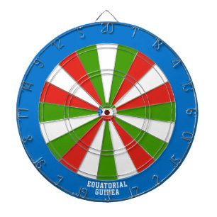 Äquatoriale Guinea Flag Patriot's Bullseye Dartscheibe