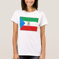 Äquatoriale Guinea Flag x T - Shirt Karte