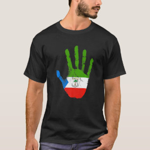 Äquatoriale Guinea Flaggen Hand Malabo Äquatorialg T-Shirt
