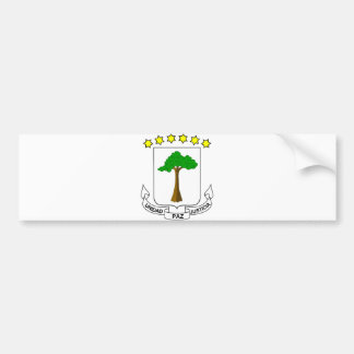 Äquatoriale Guinea-offizielles Wappen Wappenkunde Autoaufkleber