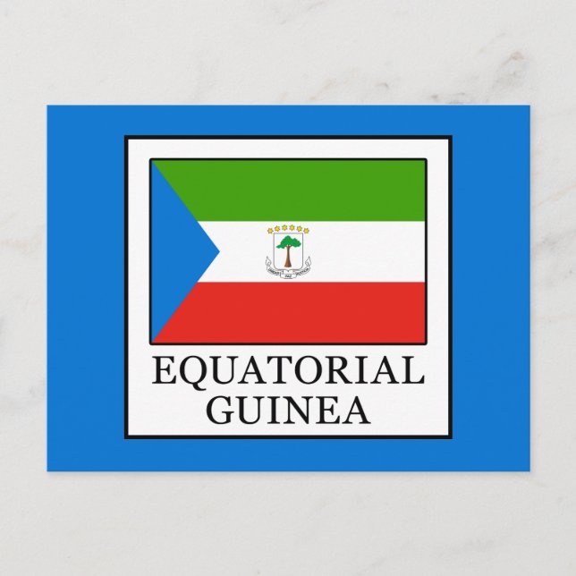 Äquatoriale Guinea Postkarte (Vorderseite)
