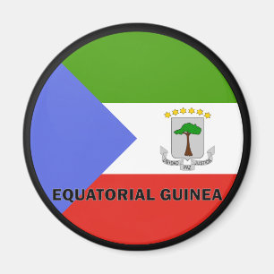 Äquatoriale Guinea Roundel Qualität Flagge Magnet