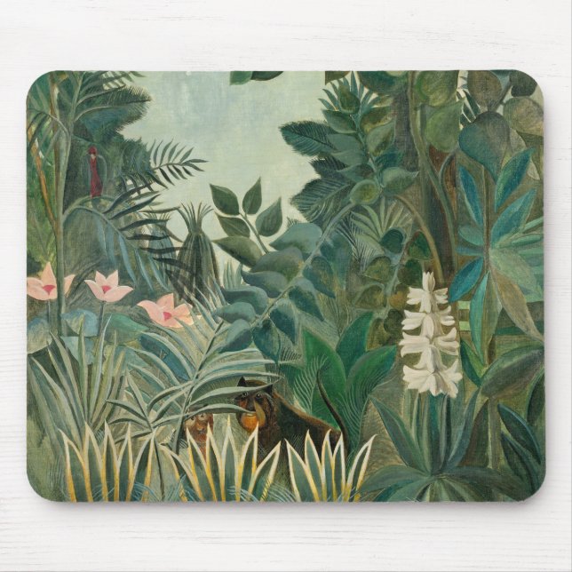 Äquatoriale Jungle, 1909 (Öl auf Leinwand) Mousepad (Vorne)