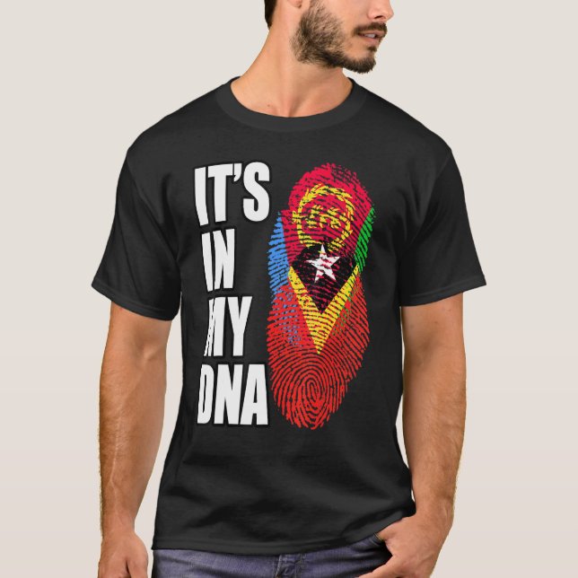 Äquatorialer guineischer und eritreischer DNA-Flag T-Shirt (Vorderseite)