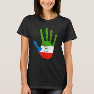 Äquatorialguinea-Flagge Hand Malabo Äquatorialguin T-Shirt