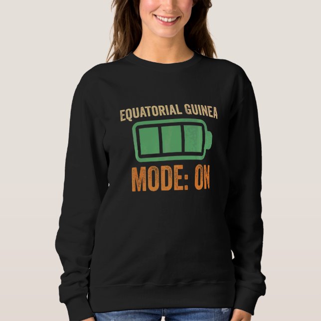 Äquatorialguinea Modus Akkubetrieb Sweatshirt (Vorderseite)