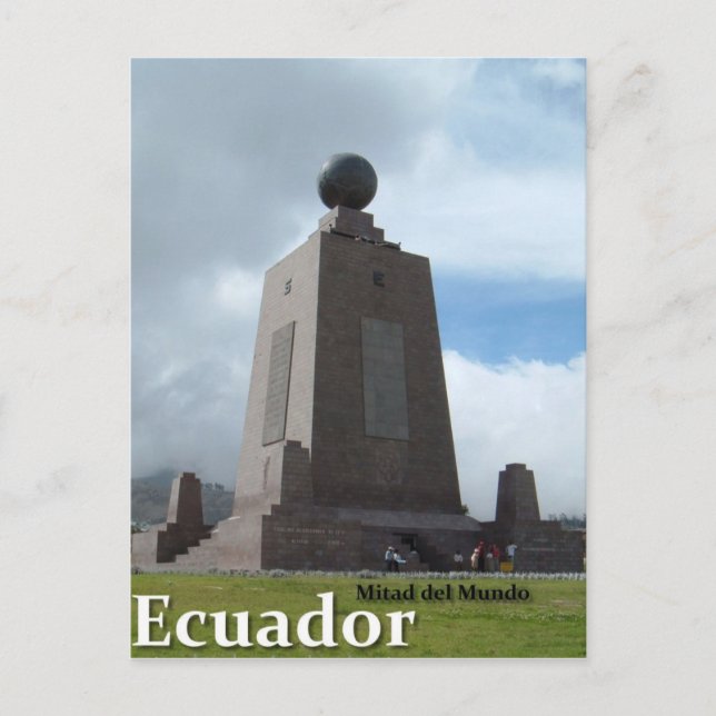 Äquatorlinie Monument Mitad Del Mundo Ecuador Postkarte (Vorderseite)
