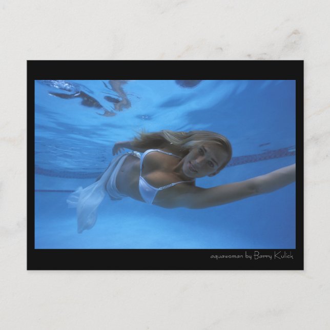 Aquawoman von Barry Kulick Postkarte (Vorderseite)