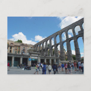 Aqueduct, Segovia, Spanien Postkarte