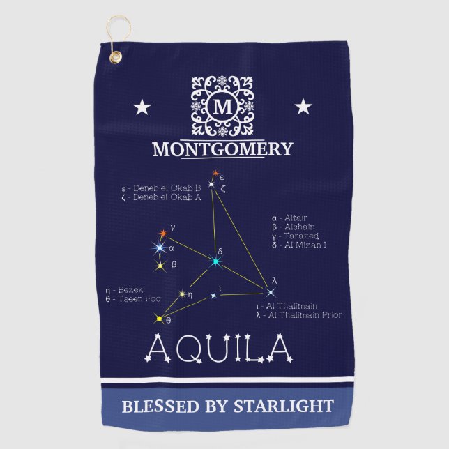 Aquila Golfhandtuch (Vorderseite)