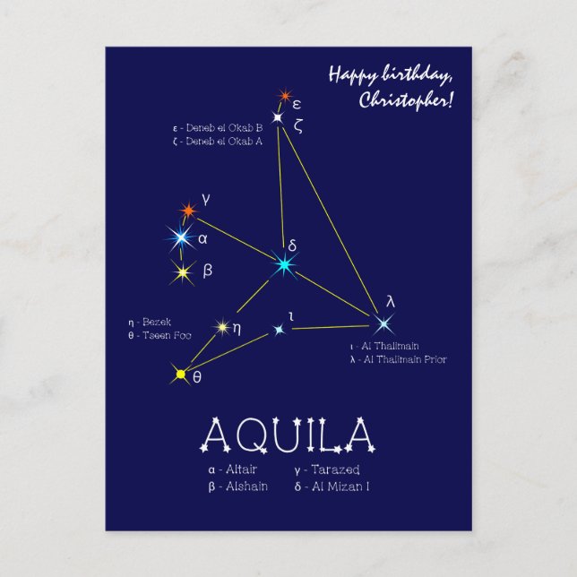 Aquila Postkarte (Vorderseite)
