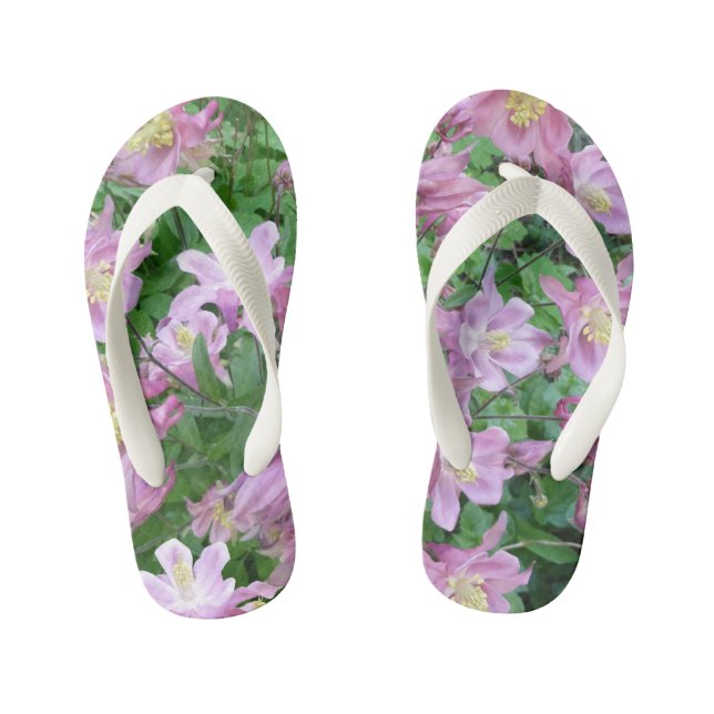 Aquilegia Blume Kinder Flip Flops (Fußbett)