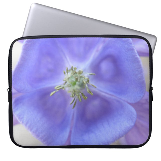 Aquilegia Blume Laptop Bag Laptopschutzhülle (Vorderseite)