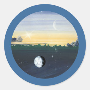 Äquinoktikum Runder Aufkleber