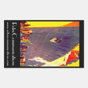 Aquitania Abfahrt Promo Rechteckiger Aufkleber