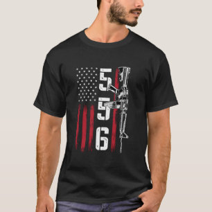 Ar15-Gewehr 2. Auflage 556 Ar-15 Rückseite T-Shirt
