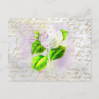 ** AR23 Florale alte Handschrift Vintage Romantik