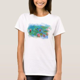 ** AR23 Monet Lily Pads Pond Cherub Angel T - Shir T-Shirt