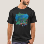 ** AR23 Monet Lily Pads Pond Painting T-Shirt<br><div class="desc">SCHWARZE Farbe MEN's SHORT SLEEVE Classic Monet und Wasser Lilienteich. Die Monet Lilies / Lotus sind magenta rosa. Energetisch Enhanced Elegant Feminine Romantic Ephemera Bloral Malerei Künstlerische Einzigartige Kreative Moderne und Romantische Vintage Design. (SEARCH AR23 für ähnliche Designs) Das ist ein Shabby Chic , Feminine Girly Design. Dieses Design ist...</div>