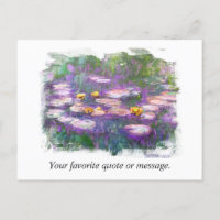 ** AR23 Monet Seerosen Teich Fine Art Personalisie