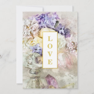 *~AR26 Garden Blume Bouquet QR UAWG Wedding Einladung