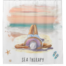 *~* AR29 Sea Therapy Beach Sun Set Frau