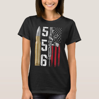 Ar-15 American Flag Ar15 Rifle Sling Gift Gun Owne T-Shirt
