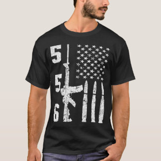 Ar-15 American Flag - Ar15 Rifle Sling Gift Gun T-Shirt