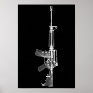 AR-15 CT-Scan/Röntgenplakat Poster