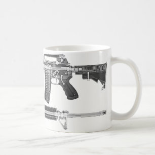 AR-15 CT Scan/RÖNTGENSTRAHL-AUSFÜHRLICHES BILD Kaffeetasse